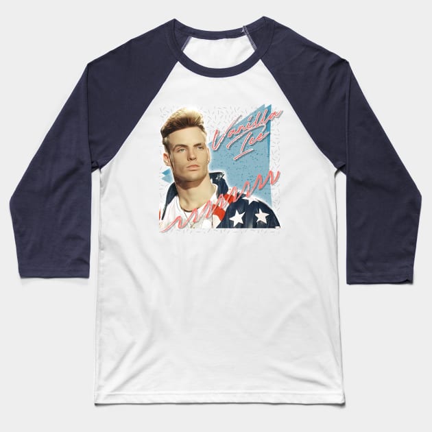 Vanilla Ice / 90s Aesthetic Fan Art Design Baseball T-Shirt by DankFutura